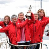 Tracy Edwards und die Crew der Maiden