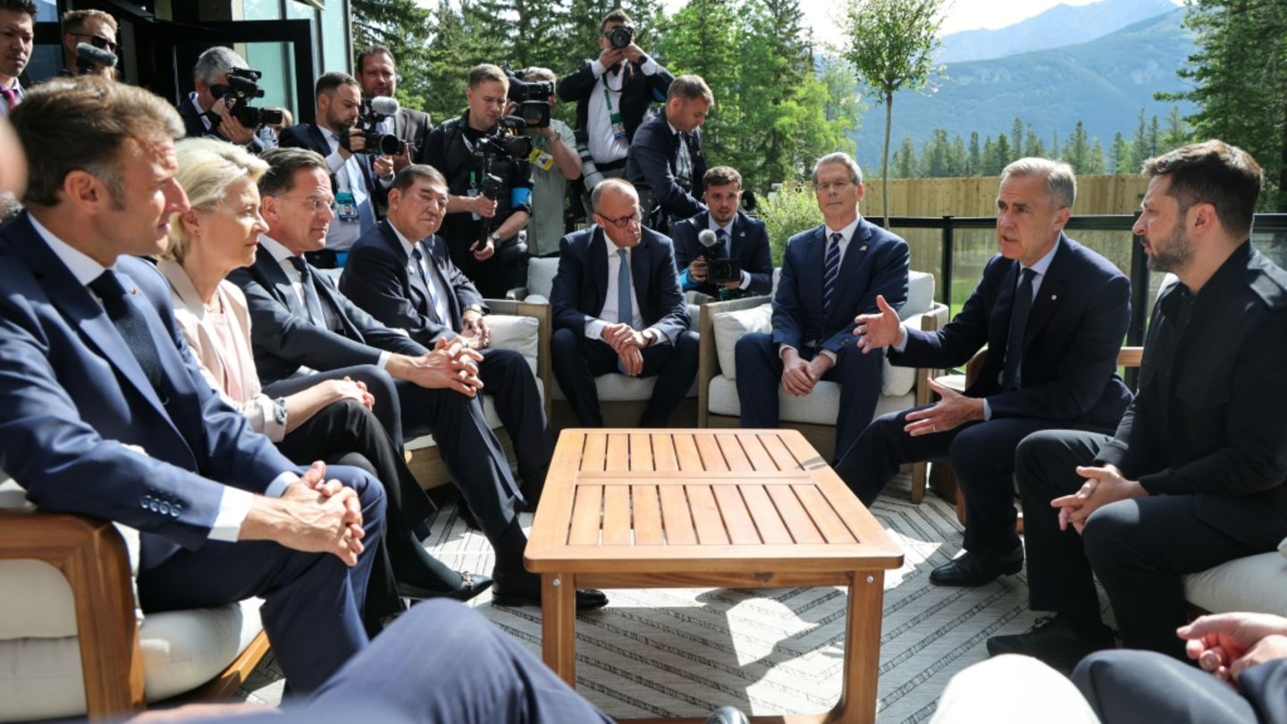 Selenskyj im Kreis der G7
