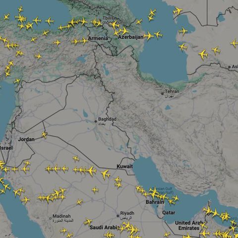 Airline Iran Isreal Flugraum