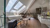 Schickes Badezimmer unter italienischem Himmel