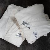 Bademäntel mit Logo der Villa Ansaldi