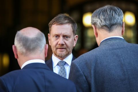 Michael Kretschmer mit Ministerpräsidentenkollegen