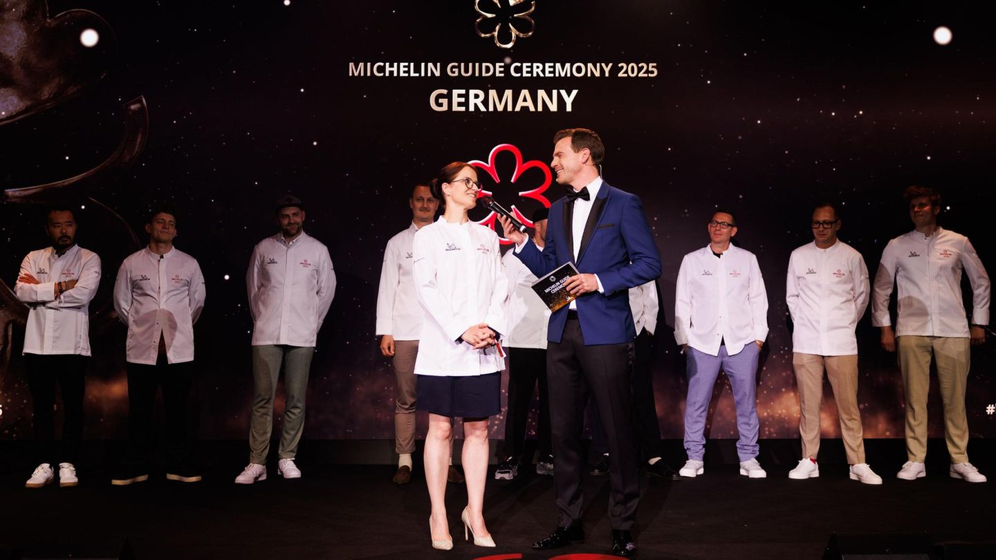 Cornelia Fischer bei einer Michelin Preisverleihung