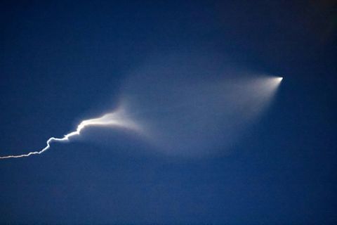 Vom Iran abgefeuerte Rakete
