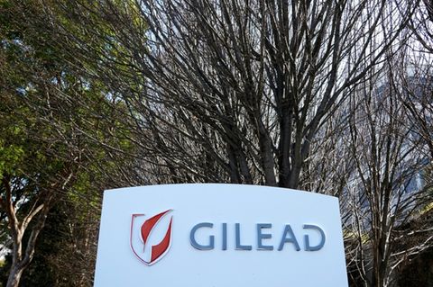 Das Logo des US-Pharmaunternehmens Gilead
