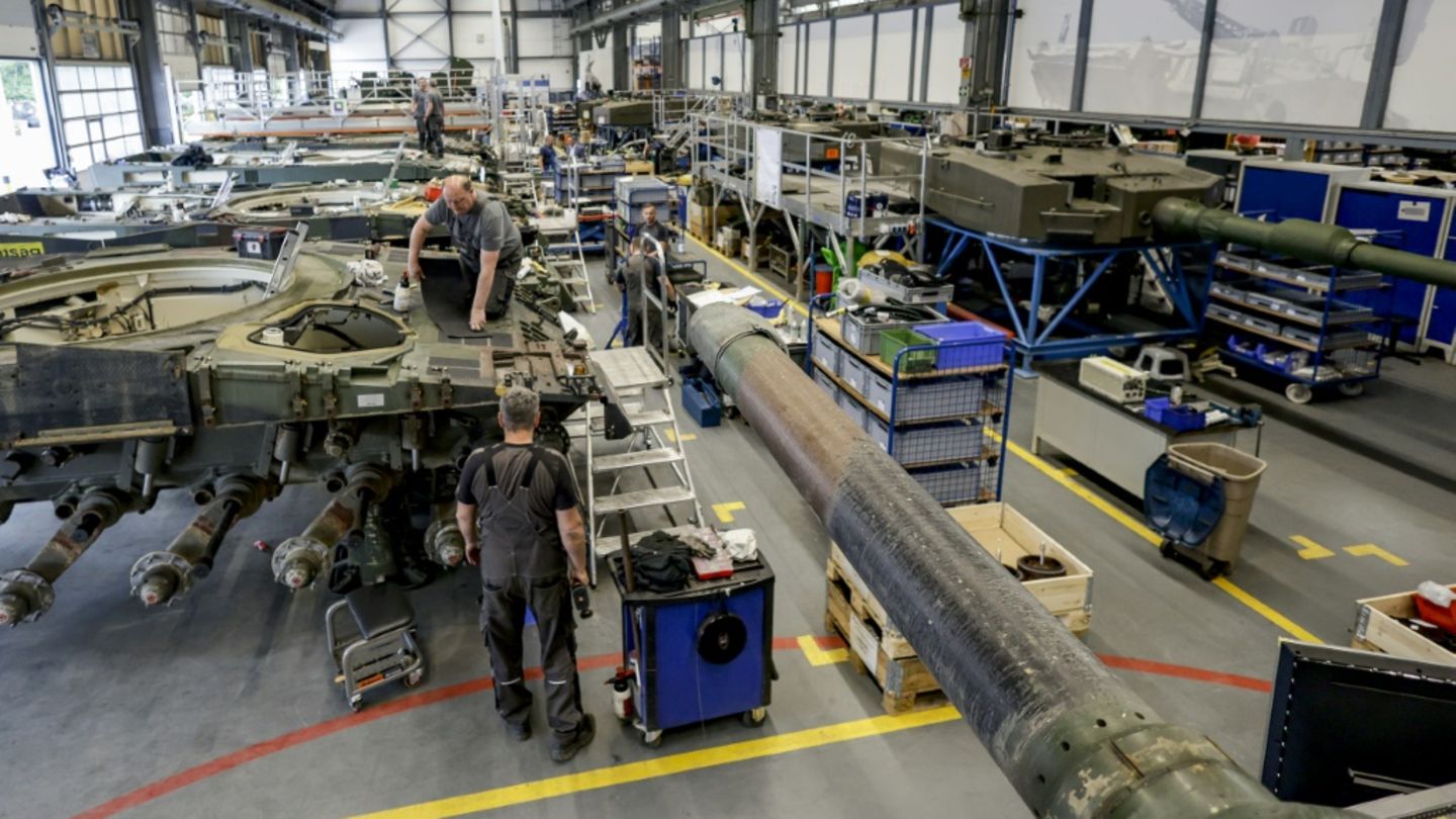 Werkshalle bei Rheinmetall