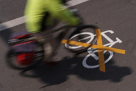 Gestrichener Radweg: Deutschlands radunfreundlichste Stadt