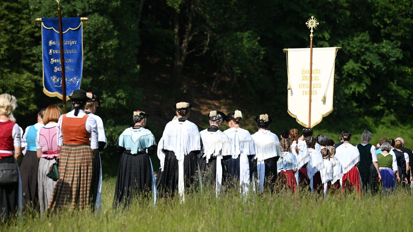 Der Vorfall geschah während der Fronleichnamsprozession bei Seehausen am Staffelsee (Archivbild)