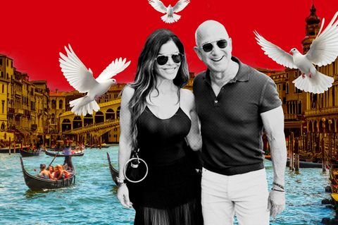 Jeff Bezos mit seiner zukünftigen Frau Lauren Sanchez