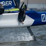 Jonathan Knottnerus-Meyer geht über Bord beim  SalGP-Rennen in New York