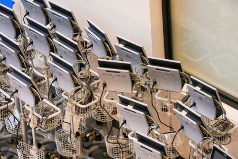 Medizinische Geräte 2021 in einem Krankenhaus in Riga
