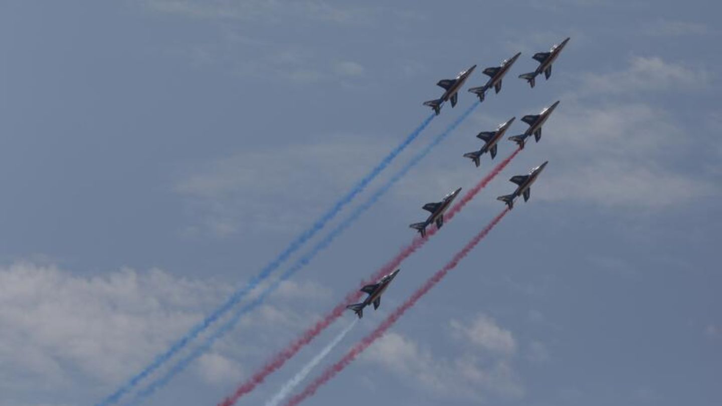 Flugshow in Le Bourget
