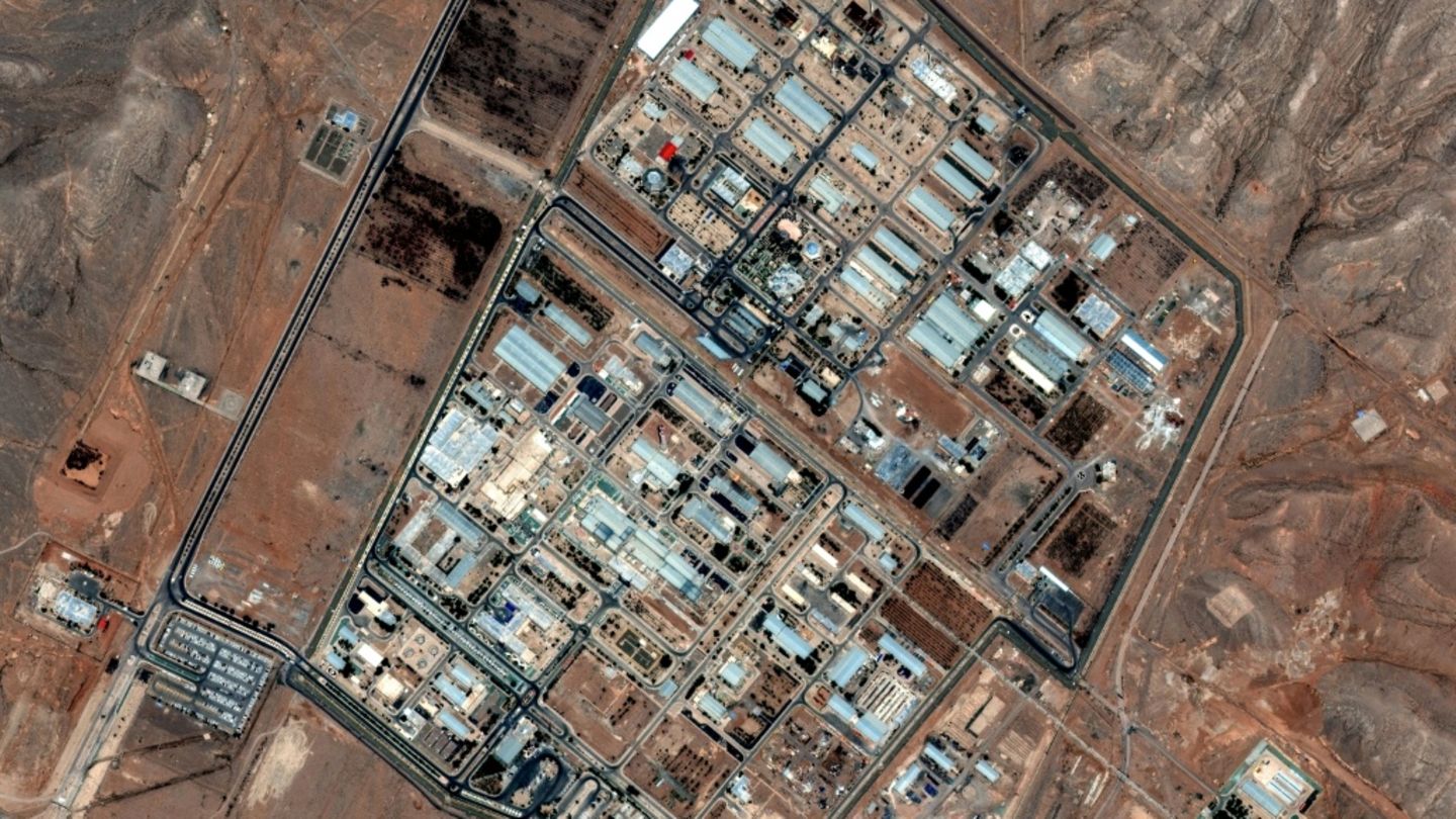 Luftaufnahme der Atomanlage in Isfahan
