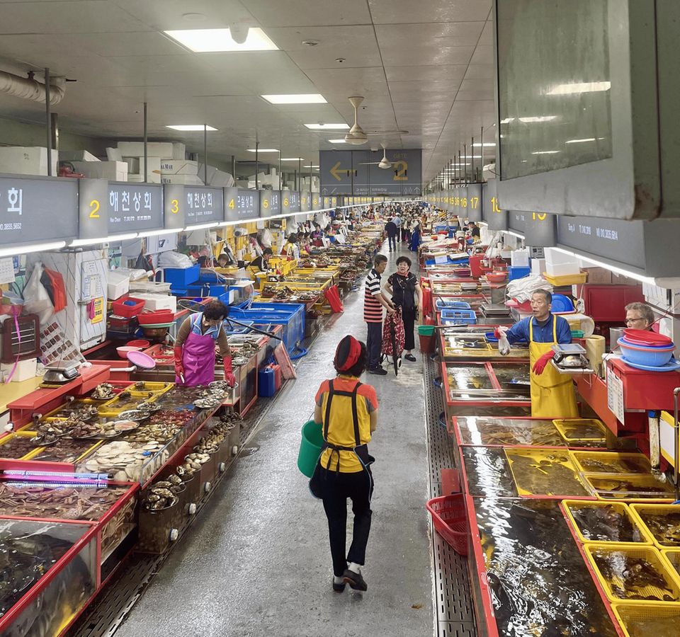 Jagalchi-Fischmarkt in Busan