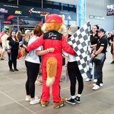 Auf der Fan-Meile im Ring-Boulevard wurde gern fotografiert