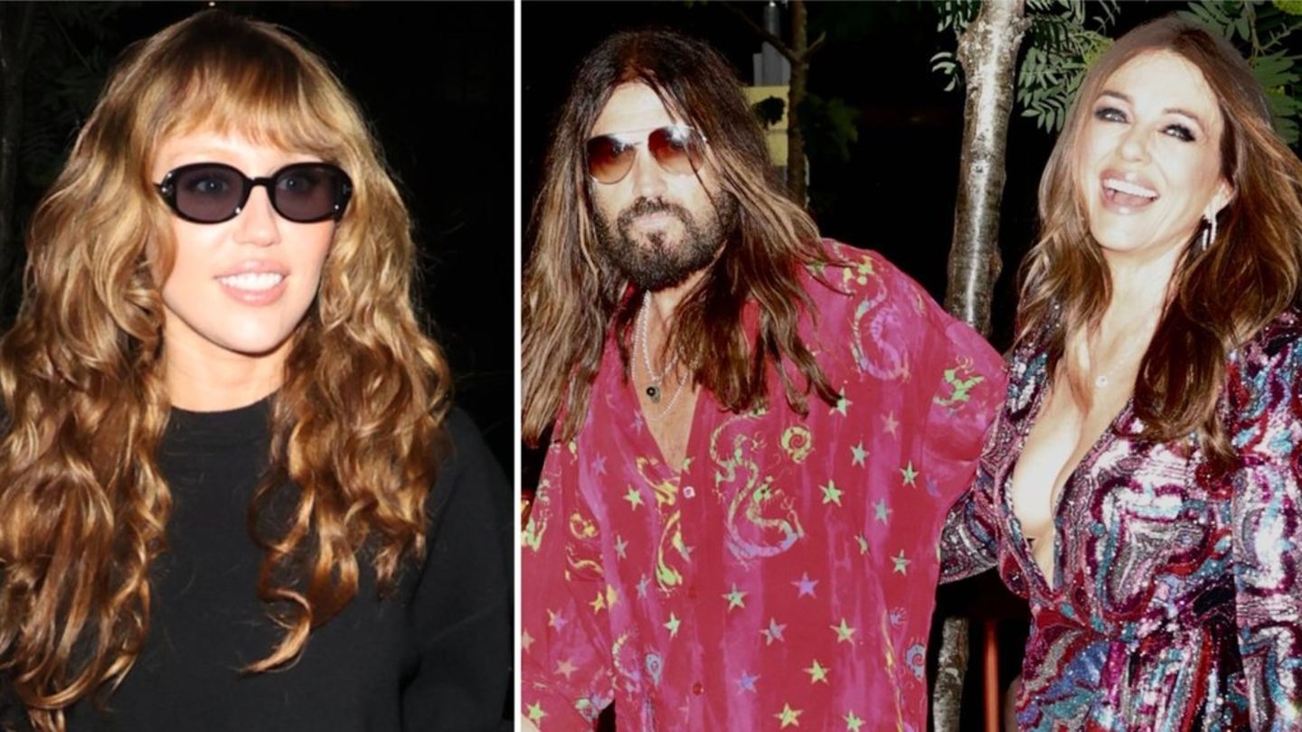 Billy Ray Cyrus and Elizabeth Hurley: So sweetly support Miley Cyrus