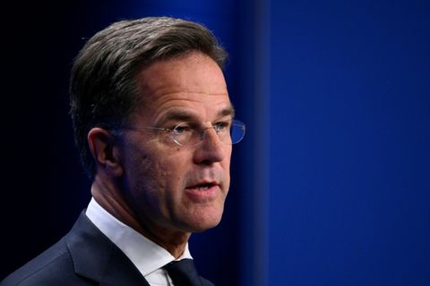 Nato-Generalsekretär Mark Rutte am Montag in Den Haag