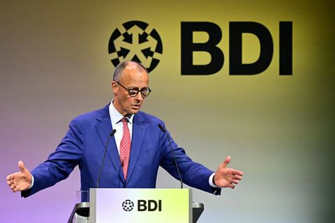 Merz beim "Tag der Deutschen Industrie" in Berlin