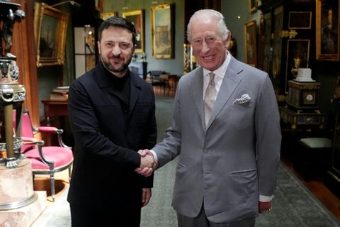 Wolodymyr Selenskyj und König Charles III.