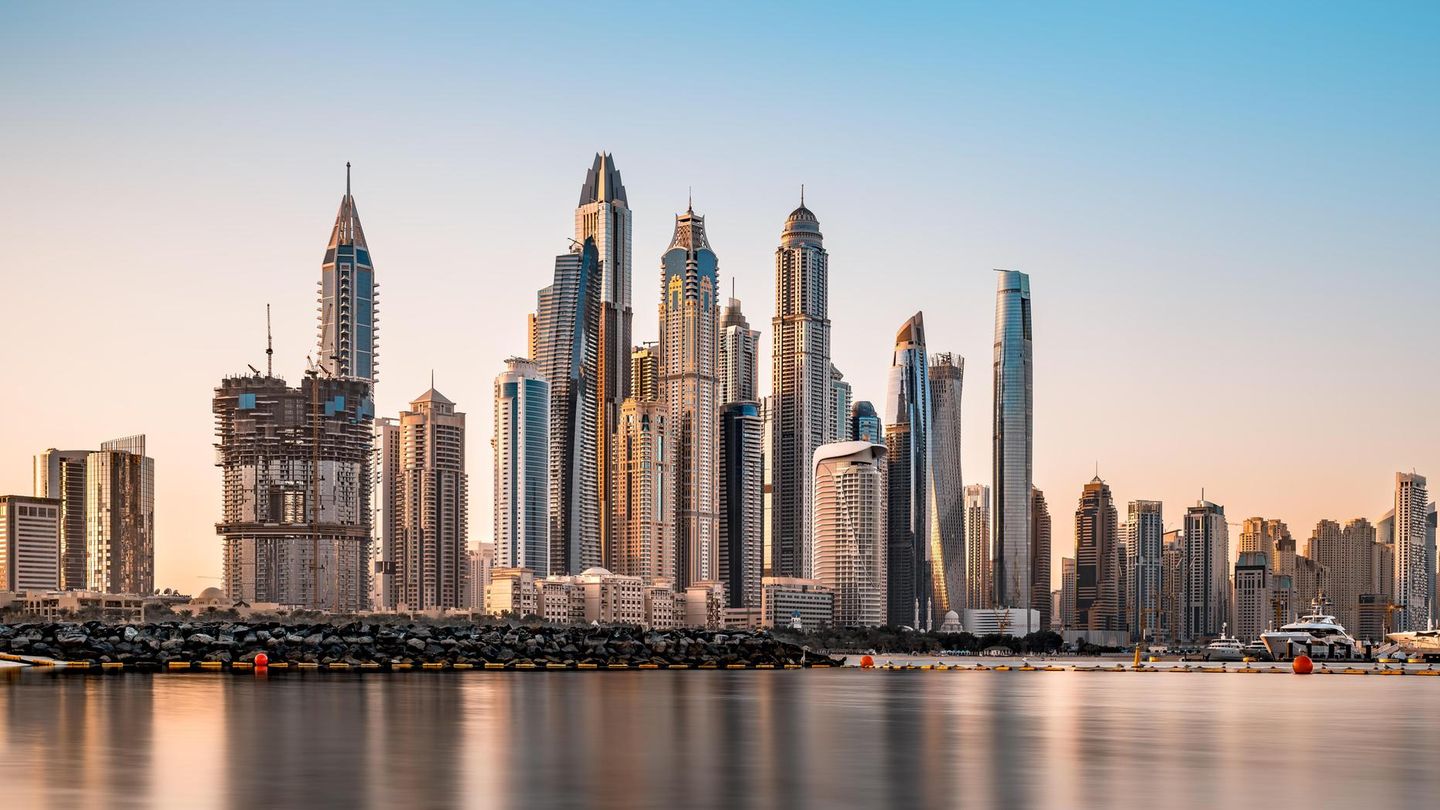 Skyline von Dubai: Die Glitzeridylle soll auch im Krieg keine Kratzer kriegen