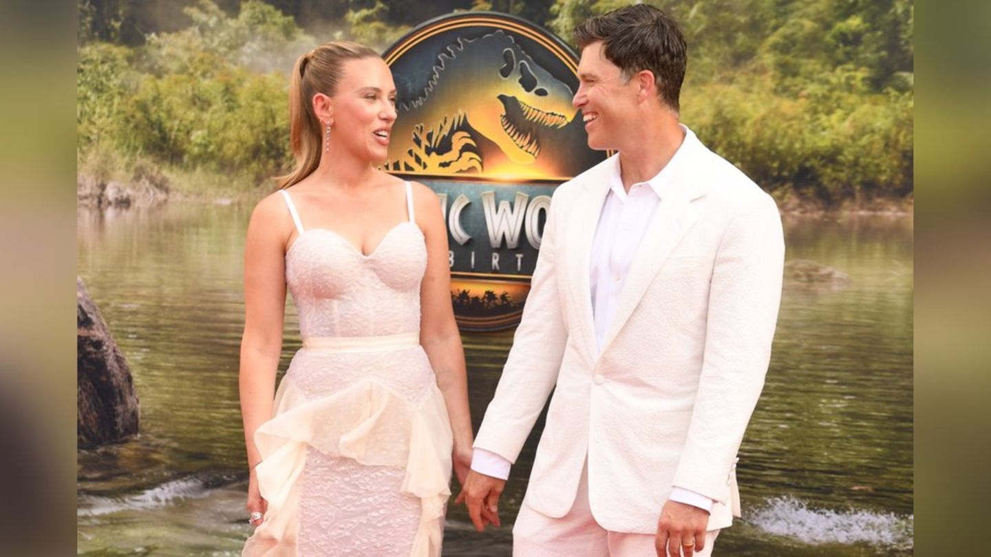 Scarlett Johansson and Colin Jost: Married couple comes to the film premiere in a partner look