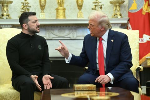 Wolodymyr Selenskyj und Donald Trump im Weißen Haus