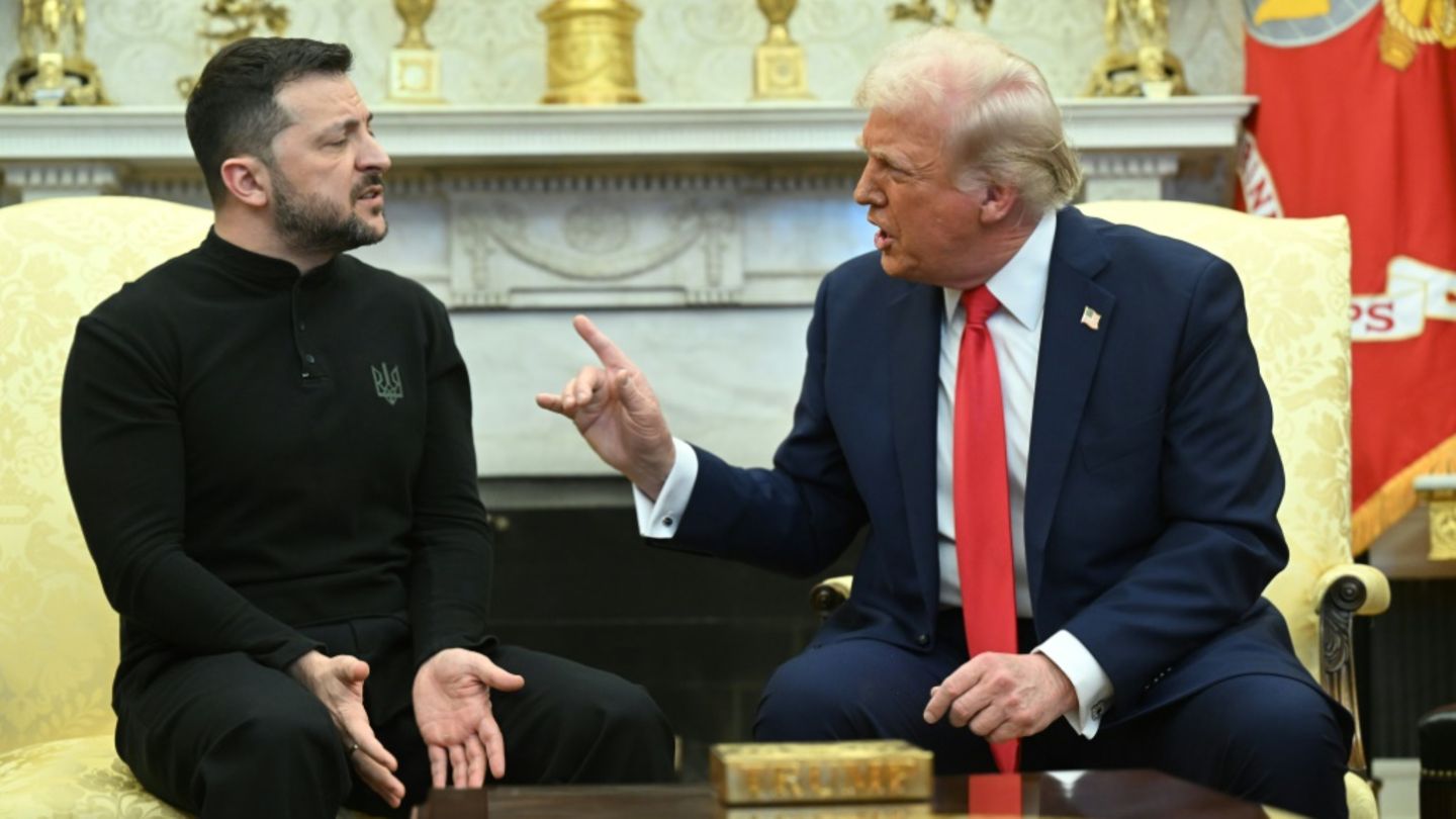 Selenskyj und Trump im Januar im Weißen Haus