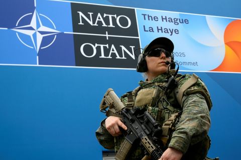 Soldat am Dienstag in Den Haag