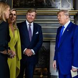 ... plauderte sie etwa mit US-Präsident Donald Trump an der Seite ihrer Eltern