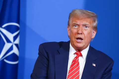 Donald Trump in Den Haag
