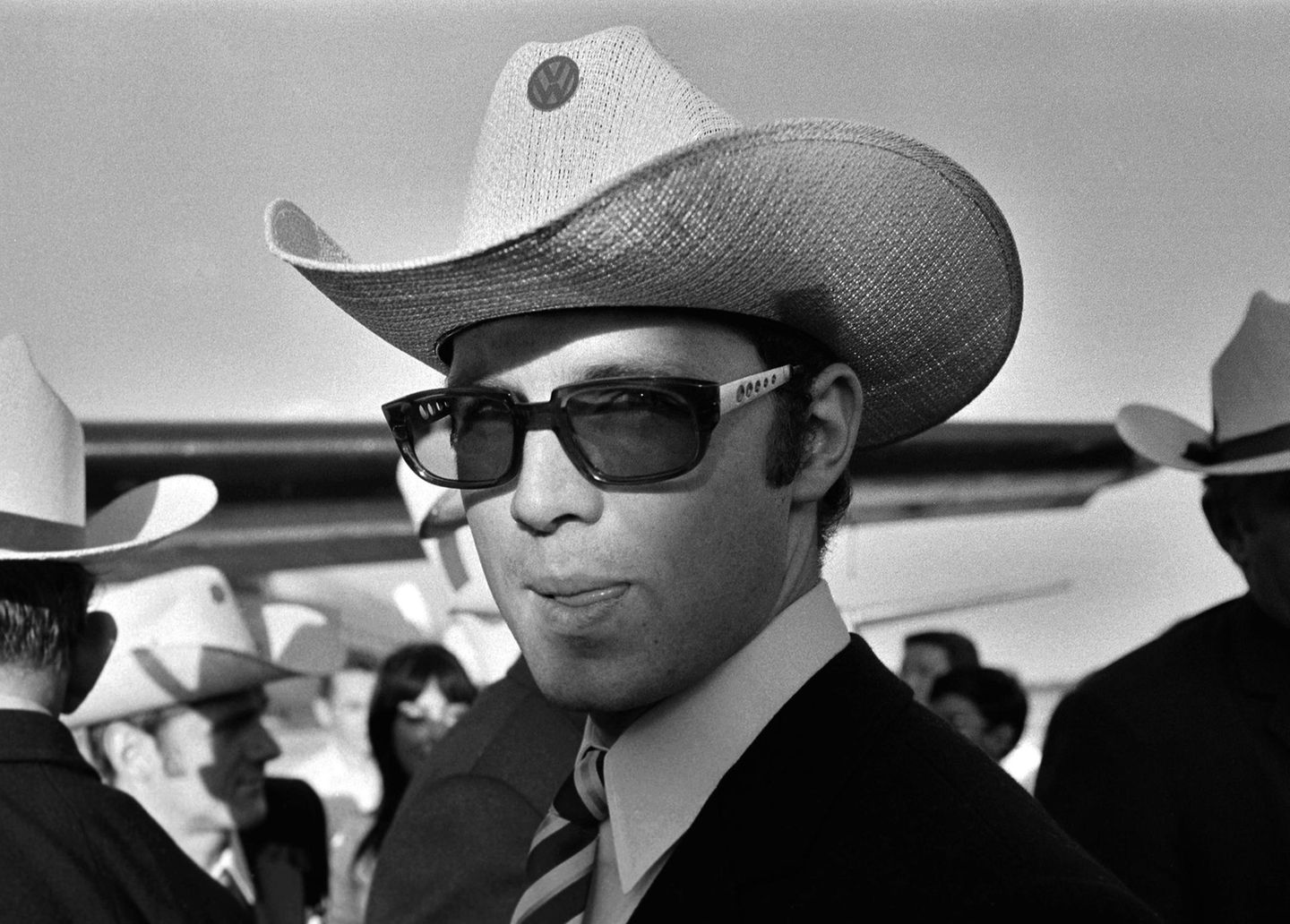 Franz Beckenbauer mit Cowboyhut