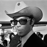 Franz Beckenbauer mit Cowboyhut