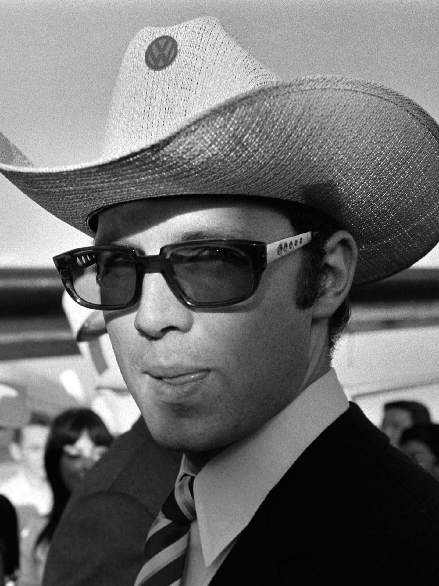 Franz Beckenbauer mit Cowboyhut