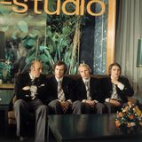 Helmut Schön, Beckenbauer, Berti Vogts und Jupp Kapellmann auf einem Sofa