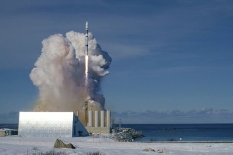 Raketenstart in Andöya