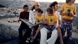 Franz Beckenbauer und seine Familie im Urlaub in Israel, 1973