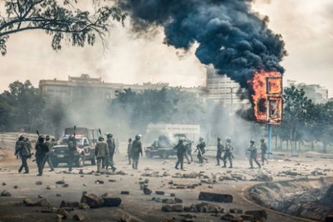Ausschreitungen in Nairobi