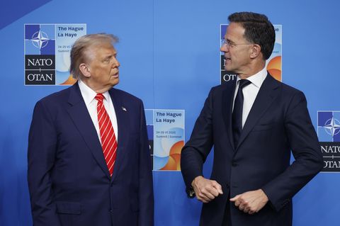 Trump beim Nato-Gipfel-Treffen