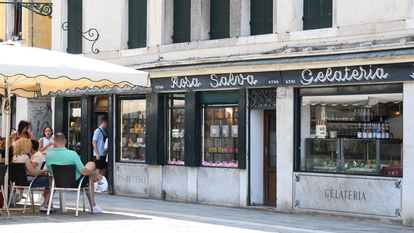 Jeff Bezos Hochzeit: Außenaufnahme der Pasticceria Rosa Salva in Venedig