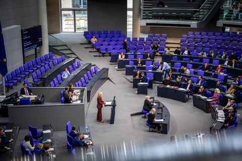 Plenarsaal im Deutschen Bundestag