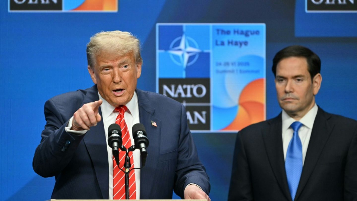US-Präsident Trump beim Nato-Gipfel