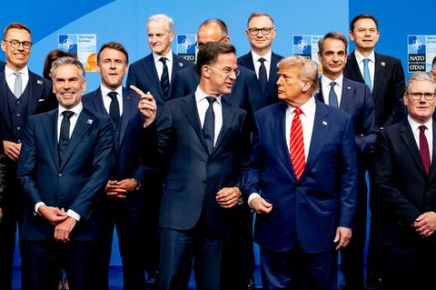 US-Präsident Donald Trump auf dem Nato-Gipfel in Den Haag