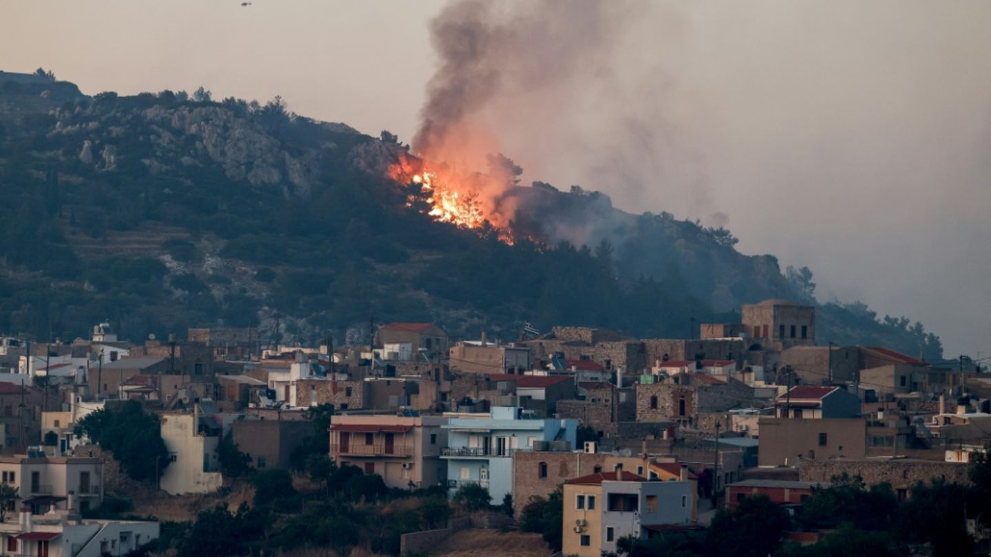 Waldbrände auf der griechischen Insel Chios