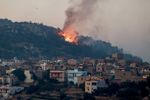 Waldbrände auf der griechischen Insel Chios