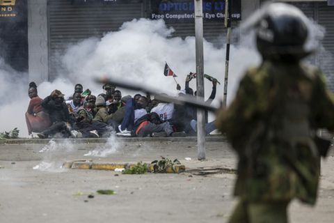 Demonstranten in Nairobi