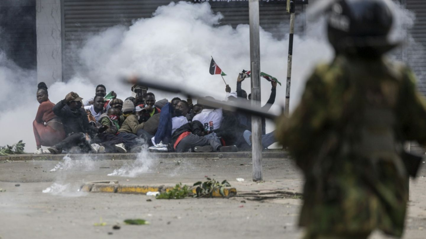 Demonstranten in Nairobi