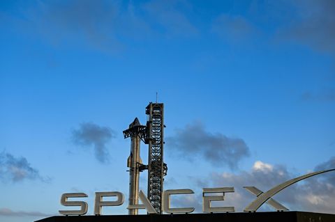 Der SpaceX-Weltraumbahnhof Starbase nahe der mexikanischen Grenze