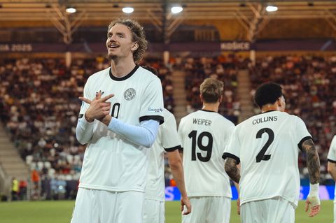 Nick Woltemade jubelt auch im Halbfinale als Torschütze