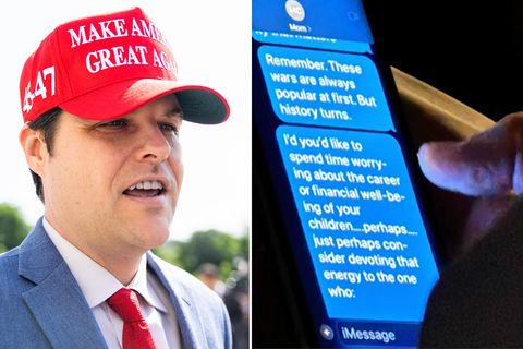 Passagierin filmt heimlich Messenger von Matt Gaetz