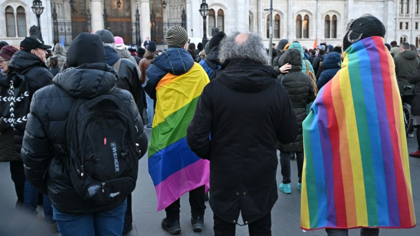 Protest gegen Pride-Verbot in Budapest